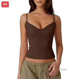 Sweetheart Neck Spaghetti Strap Crop Top Slim Fit Polyamide Stretch